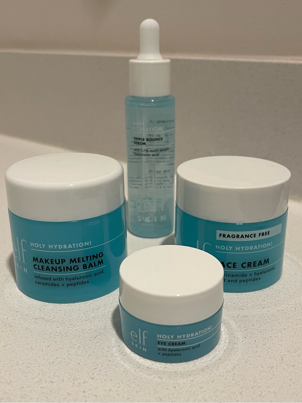 ELF skin bundle Serum, Face Cream, Eye Cream, Makeup Remover Balm NWOB